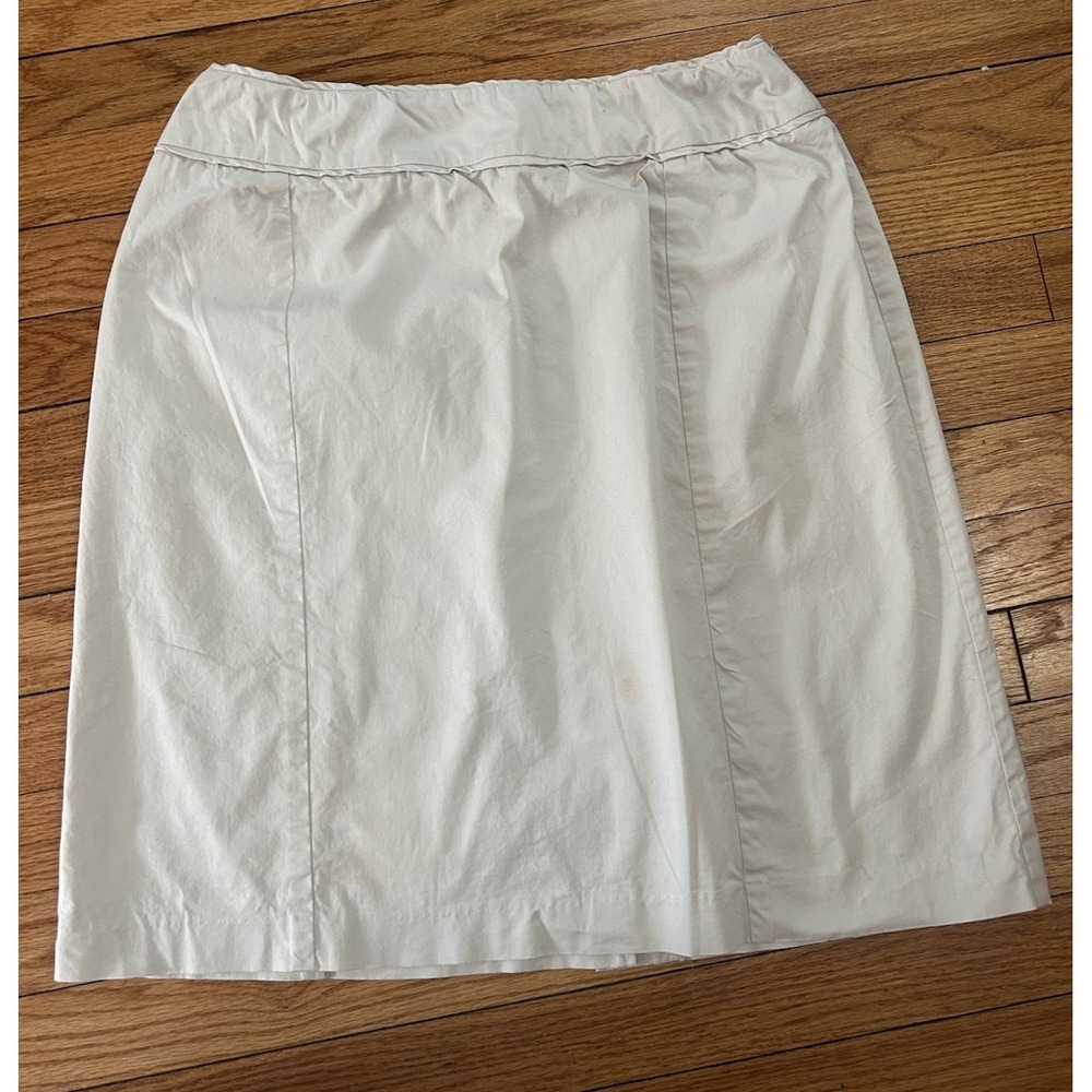 Harve Benard Vintage Cotton Khaki Skirt SZ 10P 21inch